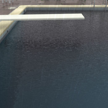 Arts numériques intitulée "David's Pool 09e-05…" par René Bui, Œuvre d'art originale, Modélisation 3D