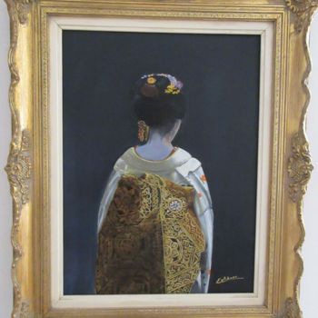 Painting titled "YOKO" by Renée Estebanez, Original Artwork, Oil