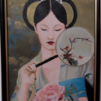 Peinture intitulée "Akimi" par Renée Estebanez, Œuvre d'art originale, Huile