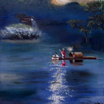 Pittura intitolato "vietnam" da Renée Estebanez, Opera d'arte originale, Olio