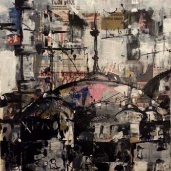 Painting titled "Istanbul 2" by Renée Oconel, Original Artwork, Acrylic