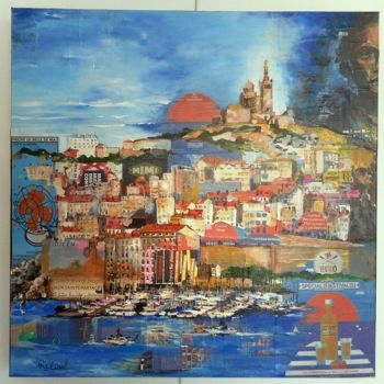 "Marseille France" başlıklı Tablo Renée Oconel tarafından, Orijinal sanat, Akrilik