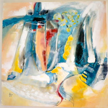 Painting titled "paysage-de-la-pense…" by Renée Laffon Tailhan Rlt, Original Artwork