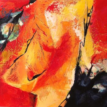 Painting titled "De ses fissures de…" by Renée Laffon Tailhan Rlt, Original Artwork