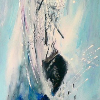 Peinture intitulée "Prend la vague" par Renée Laffon Tailhan Rlt, Œuvre d'art originale