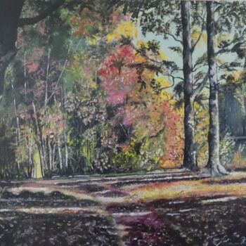 Peinture intitulée "Couleurs d'automne" par Renée Tortet, Œuvre d'art originale, Acrylique