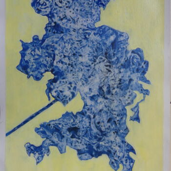 Pittura intitolato "Samourai" da Renée Tortet, Opera d'arte originale, Acrilico