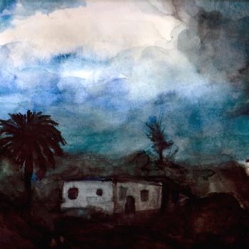 제목이 "Wolken auf La Gomera"인 미술작품 Renée König로, 원작, 기름
