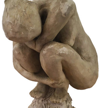 Sculpture intitulée "Amandine" par Reno, Œuvre d'art originale, Argile