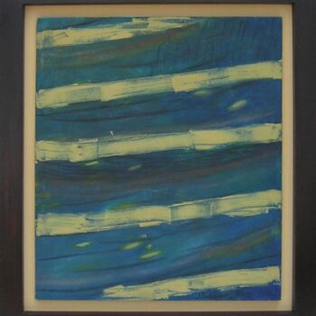 Pintura titulada "Mar empastado 70x60…" por Renzo Campoverde, Obra de arte original, Oleo