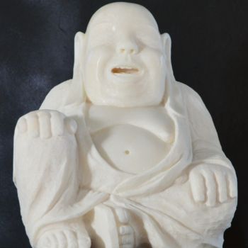 Sculpture titled "Buda" by Cesar Valerio, Original Artwork, Stone