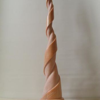 Escultura intitulada "Uniao pink" por Cesar Valerio, Obras de arte originais, Pedra