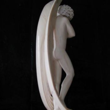 Sculpture titled "injustica" by Cesar Valerio, Original Artwork, Stone