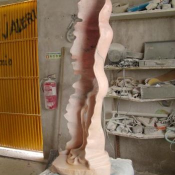 Sculpture titled "stolen art" by Cesar Valerio, Original Artwork, Stone