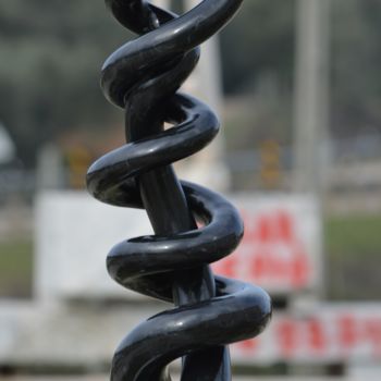 Escultura titulada "Apego ( Addiction )" por Cesar Valerio, Obra de arte original, Piedra