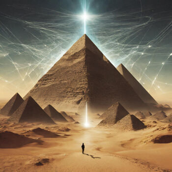 Digital Arts titled "PYRAMIDS 2 - highwa…" by Reskatorsilver, Original Artwork, Digital Print