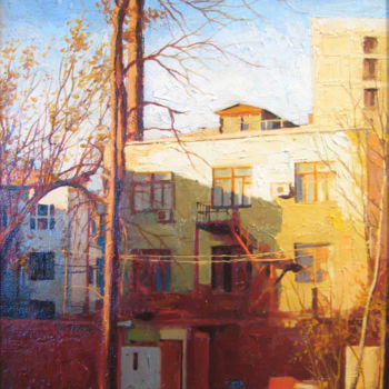 Painting titled "Пятницкая 3" by Andro Khani, Original Artwork, Oil