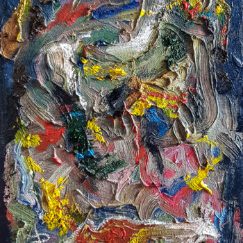 Ζωγραφική με τίτλο "Abstract Textured I…" από Retne, Αυθεντικά έργα τέχνης, Λάδι