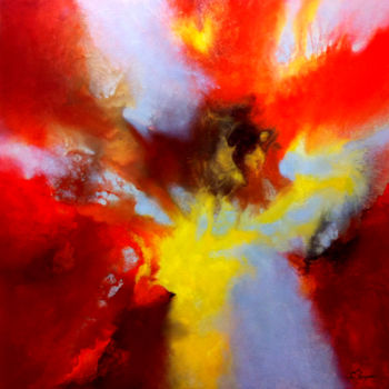 Pintura intitulada "Composicion Abstrac…" por Antonio Blazquez Vieco, Obras de arte originais, Acrílico