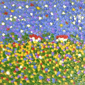 Pintura intitulada "spring" por Reuven Dattner, Obras de arte originais, Óleo