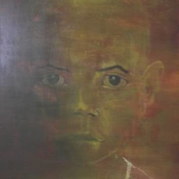 Painting titled "Anonymat" by Karine Revellat, Original Artwork, Oil