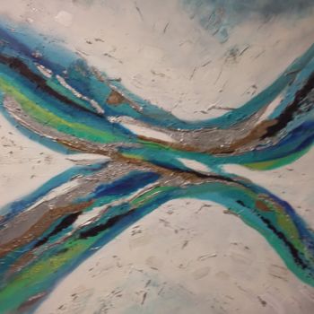 Картина под названием "glacier" - Martine Rey, Подлинное произведение искусства, Акрил
