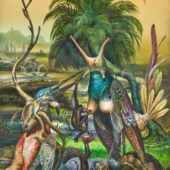 Malerei mit dem Titel "Abundance" von Reydel Espinosa Fernandez, Original-Kunstwerk, Öl
