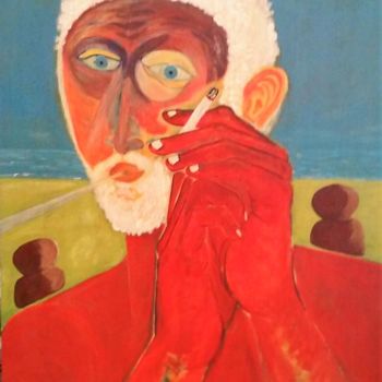 Painting titled "2011-6" by Reyes Solis Fernandez, Original Artwork, Tempera