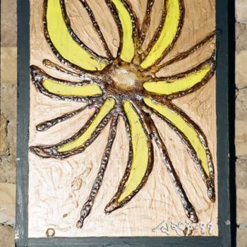 Pintura intitulada "Sunflower" por Rey Villamosa, Obras de arte originais