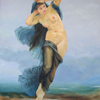 Pittura intitolato "La-Nuit / William A…" da Reza Davatgar, Opera d'arte originale, Olio