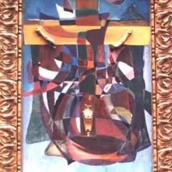 Peinture intitulée "Christ Normandie" par Ahmed Rezgui, Œuvre d'art originale, Huile