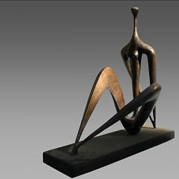Sculpture intitulée "50x46x28_Sea_Bronze…" par Rezo Khasia, Œuvre d'art originale, Coulage
