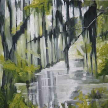 Картина под названием "Swamps" - Gennadi Finkelstein (rfmetro), Подлинное произведение искусства, Масло