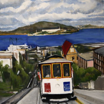 Pittura intitolato "san-francisco1.jpg" da Gennadi Finkelstein (rfmetro), Opera d'arte originale, Olio