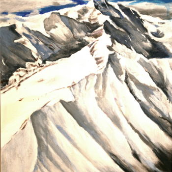 Pintura intitulada "mountains.jpg 55320…" por Gennadi Finkelstein (rfmetro), Obras de arte originais, Acrílico