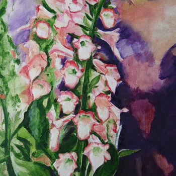 Painting titled "flowers3.jpg" by Gennadi Finkelstein (rfmetro), Original Artwork, Oil