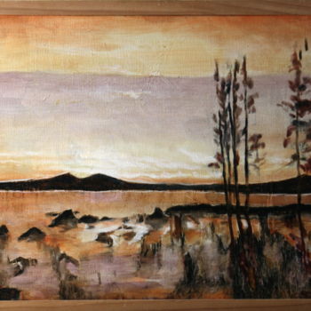 Malerei mit dem Titel "evening1.jpg" von Gennadi Finkelstein (rfmetro), Original-Kunstwerk, Öl