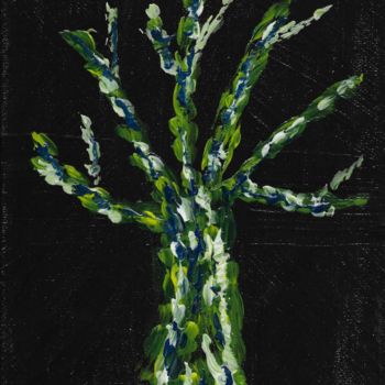 Pintura titulada "Un arbre qui émerge…" por Régis Gerard, Obra de arte original
