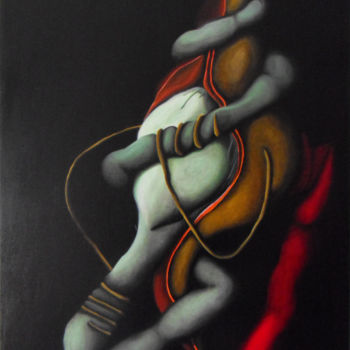 Pintura titulada "Sedução" por R. G. Nascimento, Obra de arte original, Oleo