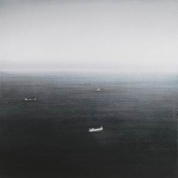 Painting titled "Ocean View, Malibu" by Rhea Cutillo, Original Artwork, Oil