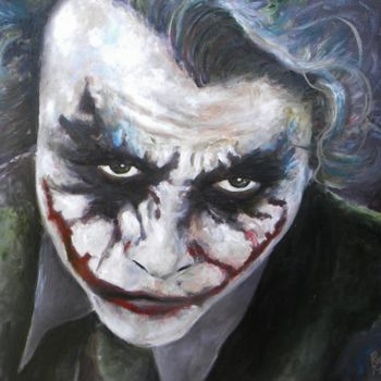 Malarstwo zatytułowany „The Joker 2” autorstwa Rhodesart, Oryginalna praca, Olej