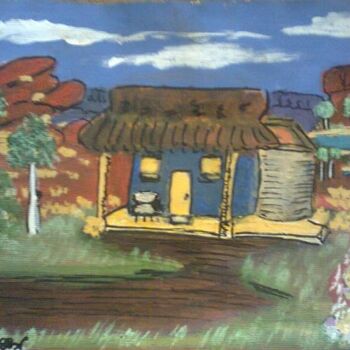 Peinture intitulée "outback" par Rhubee Neale, Œuvre d'art originale, Huile