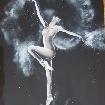 Painting titled "Dancer" by Ria Kooistra, Original Artwork, Acrylic