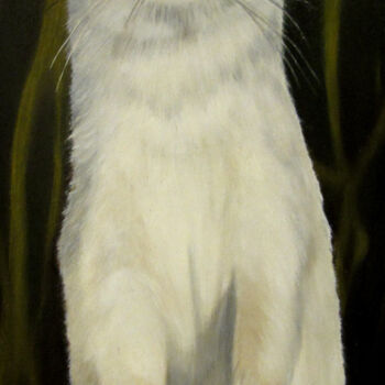 Pintura titulada "hermelijn" por Ria Strijker, Obra de arte original, Oleo