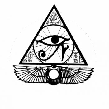 Rysunek zatytułowany „Egyptian Tattoo” autorstwa Rialzeeno, Oryginalna praca, Inny