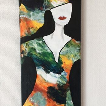 Painting titled "Just Be!" by Ricarda Simon, Original Artwork, Acrylic Mounted on Wood Stretcher frame