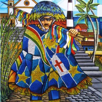 Painting titled "O Retorno do Guerre…" by Ricardo Carvalheira, Original Artwork, Oil