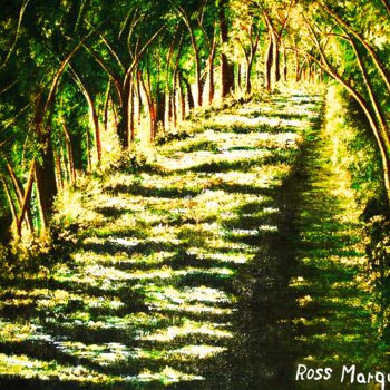 Pintura intitulada "O caminho" por Ricardo Ross Marques, Obras de arte originais, Óleo