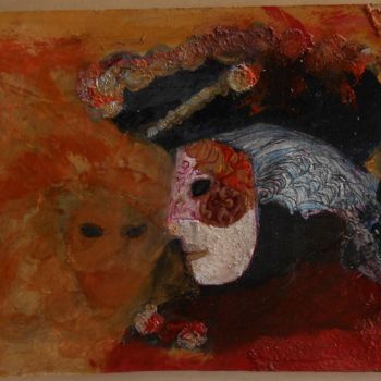 Pintura titulada "mascara-10-hombre.j…" por Ricardo Horacio Alberti, Obra de arte original, Otro