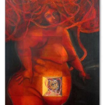 Pintura intitulada "A RAINHA" por Ricardo Passos, Obras de arte originais